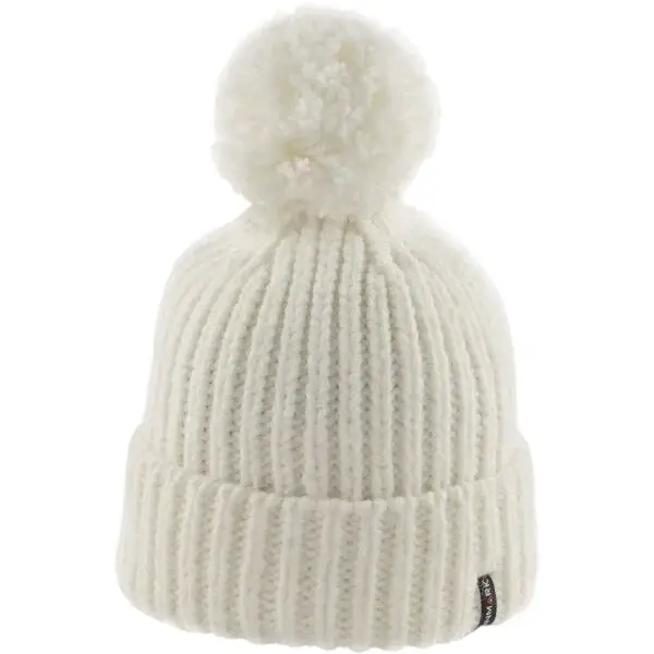 Finmark WINTER HAT Zimní pletená čepice, bílá, velikost UNI