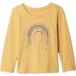 GAP BABY Dívčí tričko, žlutá, velikost