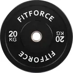 Fitforce PLRO 20 KG x 50 MM Nakládací kotouč, černá, velikost 20 KG