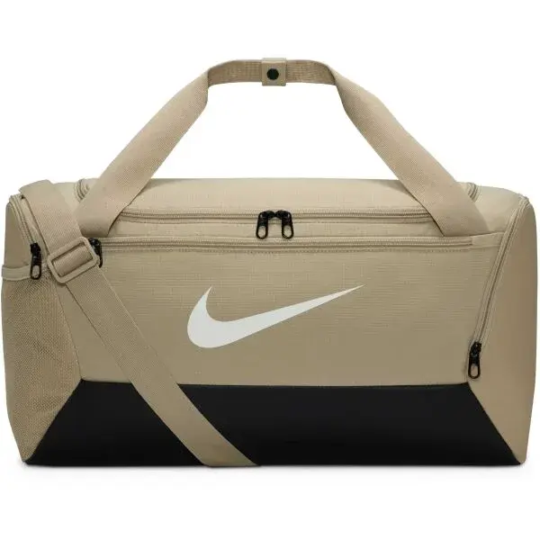 Nike BRASILIA S Sportovní taška, béžová, velikost