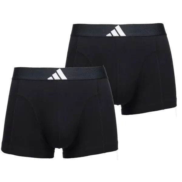 adidas TRUNK 2 PACK Pánské boxerky, černá, velikost XXL