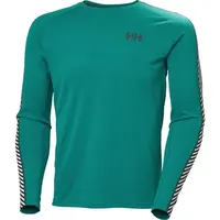 Helly Hansen LIFA ACTIVE STRIPE CREW Pánské funkční triko, zelená, velikost XXL