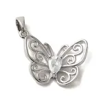 Brass Micro Pave Cubic Zirconia Pendants