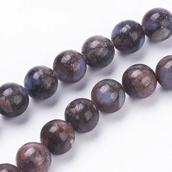 Natural Glaucophane Beads Strands