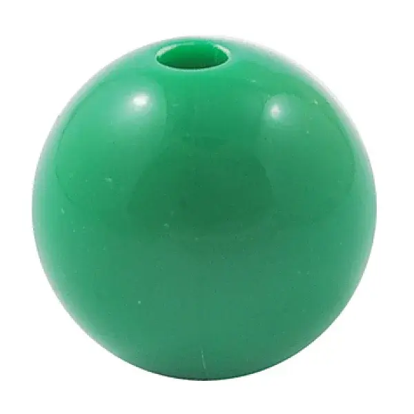 Sea Green Chunky Round Bubblegum Acrylic Solid Beads