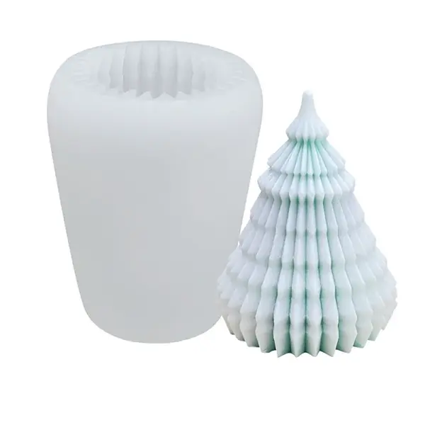 3D Origami Christmas Tree DIY Candle Silicone Molds