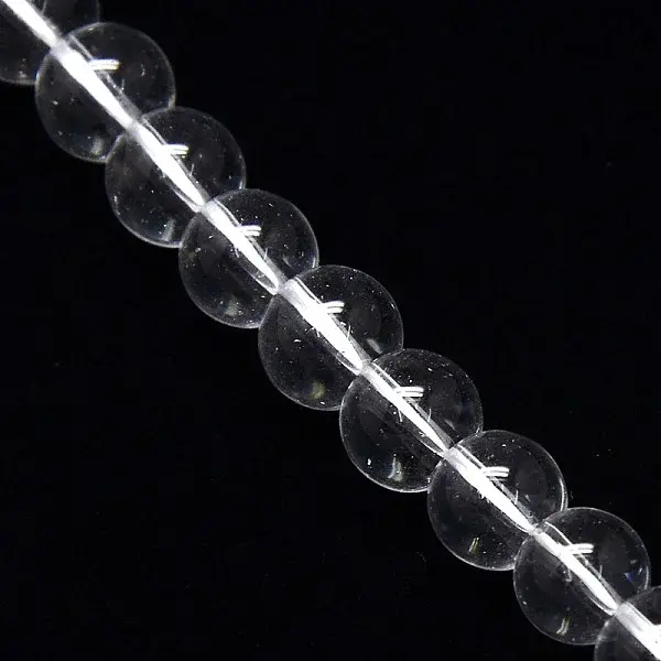 Crystal Glass Round Beads Strands