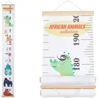 Aniaml Pattern Removable Height Chart for Kids