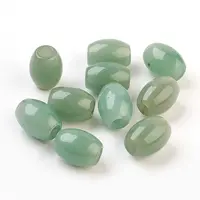 Natural Green Aventurine European Beads