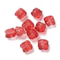 Baking Painted Transparent Glass Beads