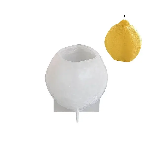 3D Lemon DIY Silicone Candle Molds