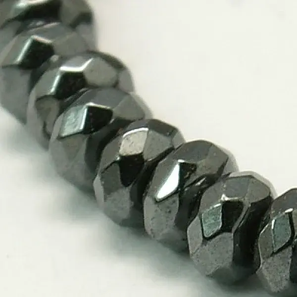Non-Magnetic Synthetic Hematite Beads Strands
