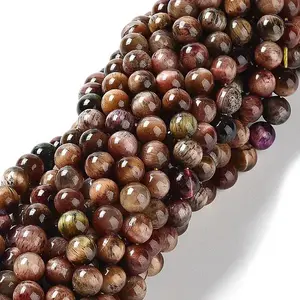 Natural Rainbow Tiger Eye Beads Strands