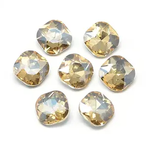 Pointed Back Glass Rhinestone Cabochons