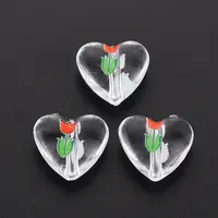 Transparent Printed Acrylic Beads