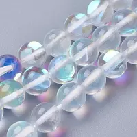 Synthetic Moonstone Beads Strands