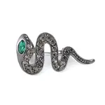 Alloy Rhinestone Snake Brooches