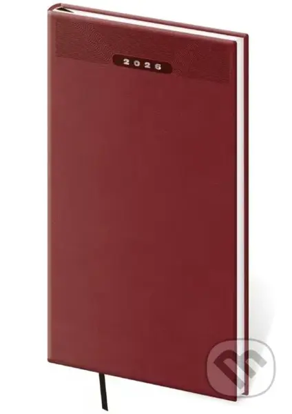 Kapesní diář 2026 Print Classic angl. červený