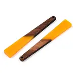 Opaque Resin & Walnut Wood Big Pendants