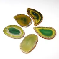 Natural Agate Slices Big Pendants