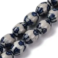 Handmade Blue and White Porcelain Beads