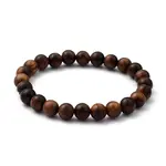 Unisex Natural Wood Beaded Stretch Bracelets