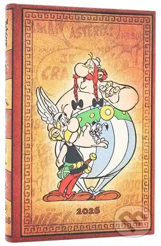 Paperblanks - týždenný diár Asterix & Obelix 2026 (mini, horizontálny, elastické zatváranie)
