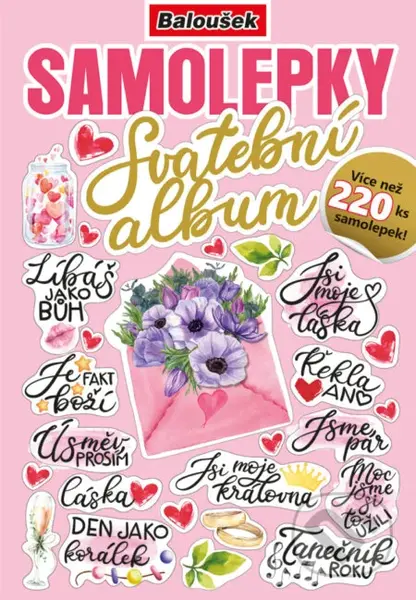 Samolepkový sešit: Svatební album (Více než 220 ks samolepek!)