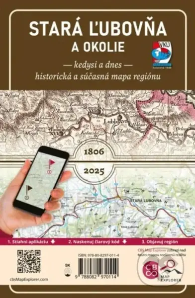 Stará Ľubovňa a okolie – Kedysi a dnes (1: 110 000) - kniha z kategorie Mapy Evropy