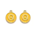 Golden Plated Alloy Enamel Charms