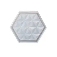Hexagon Shape Cup Mat Silicone Molds