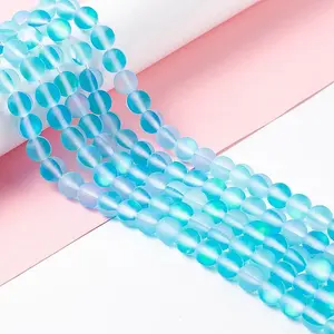 Synthetic Moonstone Beads Strands