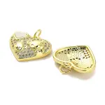 Brass Micro Pave Clear Cubic Zirconia Pendants