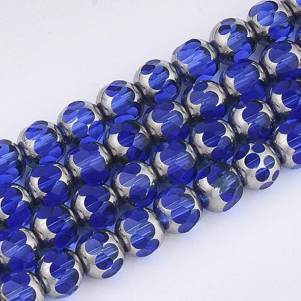 Electroplate Glass Beads Strands