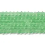Imitate Austrian Crystal Frosted Glass Beads Strands