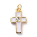 Cubic Zirconia Tiny Cross Charms