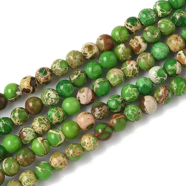 Dyed Natural Regalite/Imperial Jasper/Sea Sediment Jasper Beads Strands