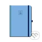 Týždenný diár s gumkou FLORENCIA 2026 (belasý) (12-mesačný, týždenný, A5, elastické zatváranie, pútko na pero)