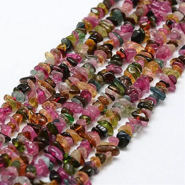 Natural Multicolor Tourmaline Beads Strands