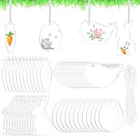 1 Set Transparent Acrylic Blank Big Pendants Decoration