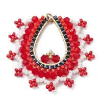 Glass Seed Beads Big Pendants