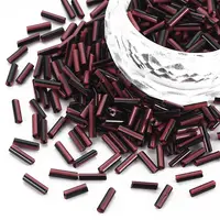 Opaque Colours Two Tone Seed Glass Bugle Beads