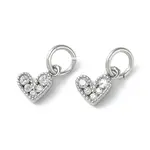 Rack Plating Brass Micro Pave Cubic Zirconia Pendants