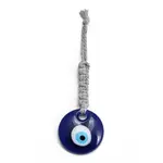 Flat Round with Evil Eye Resin Pendant Decorations