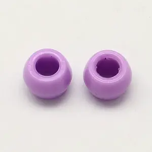 Opaque Acrylic European Beads