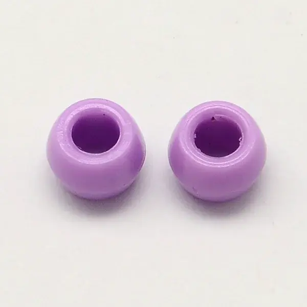 Opaque Acrylic European Beads