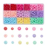 1035Pcs 18 Style Opaque Acrylic Beads