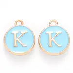 Golden Plated Alloy Enamel Charms