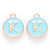 Golden Plated Alloy Enamel Charms