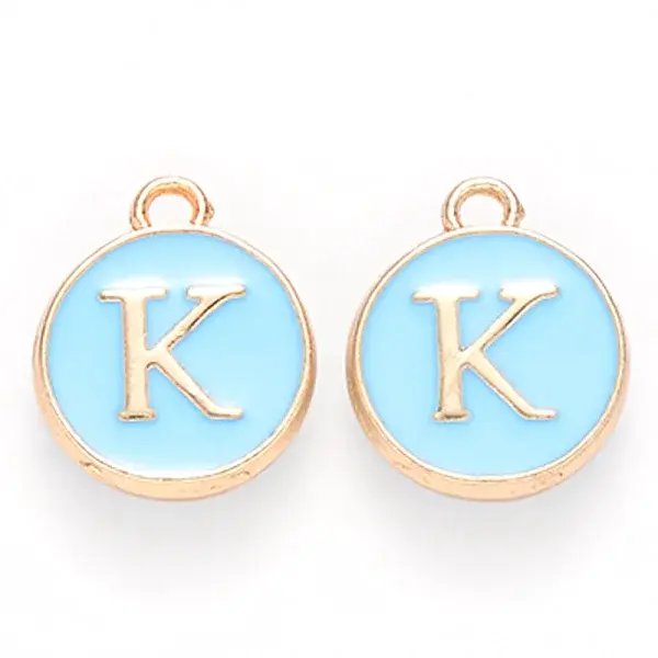 Golden Plated Alloy Enamel Charms